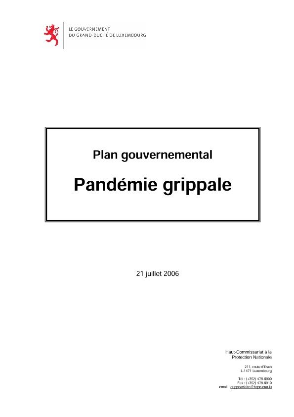 Microsoft Word - Plan gouv Pandémie grippale LU SIP 21.07.2006..doc